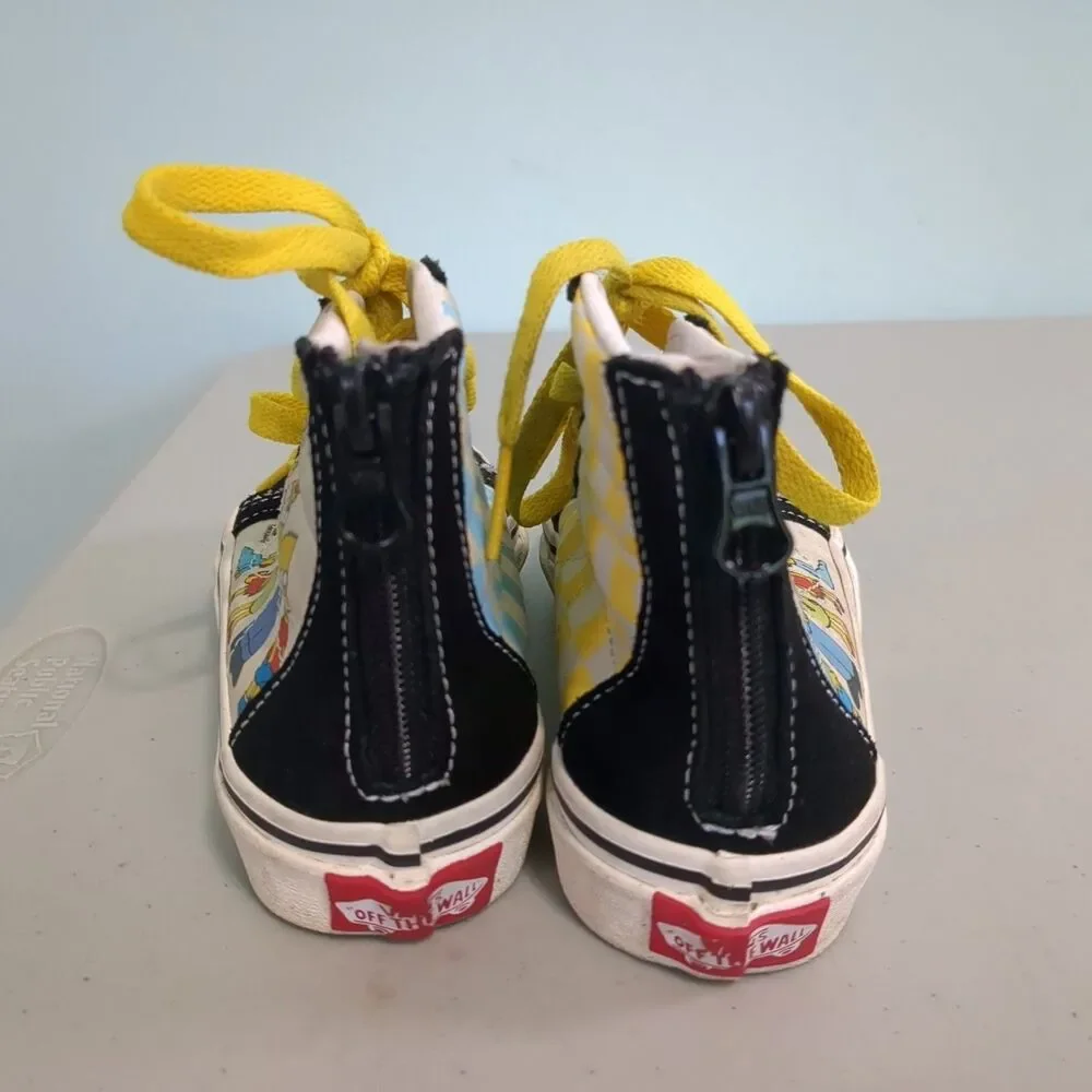 Vans x The Simpsons Sk8-Hi Family Portrait Shoes Kids size 11